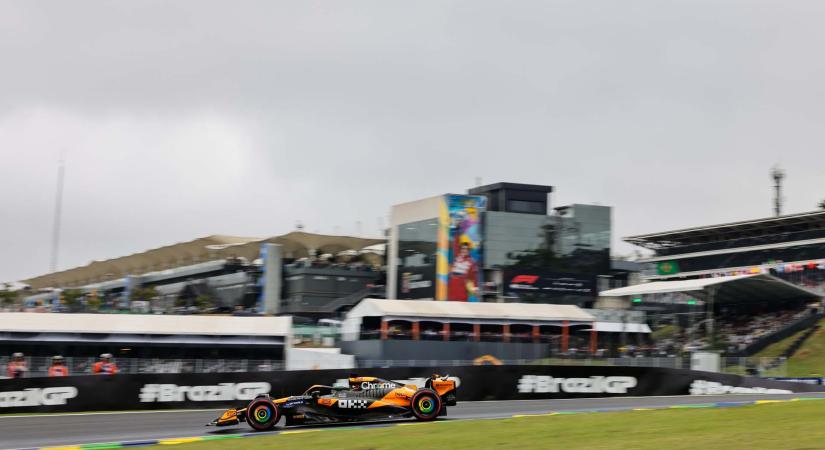 A brazíliai F1-es sprintfutam rajtrácsa