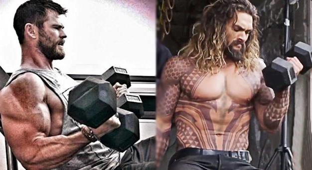 Jason Momoa és Chris Hemsworth így gyúrják magukat izomkolosszussá (Videó!)