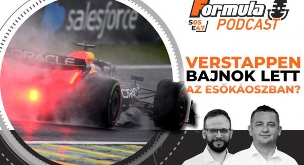 Podcast: Verstappen bajnok lett az esőkáoszban?