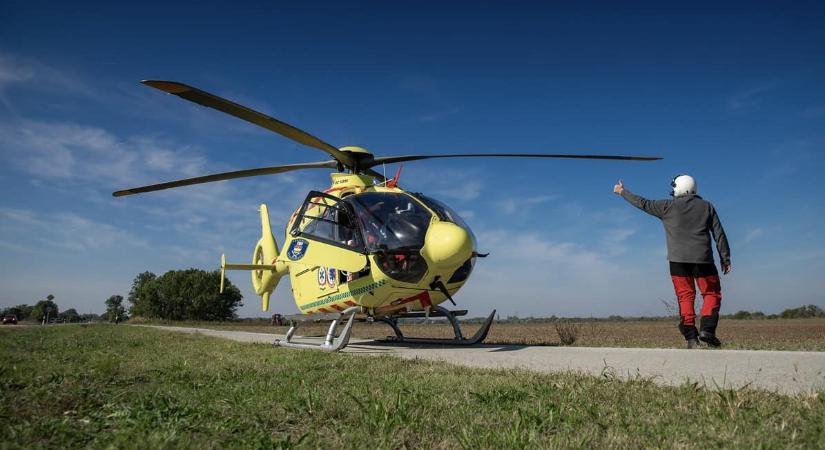 "Ismeretlen okból" - mentőhelikopter repült a vízbe zuhant horgászért