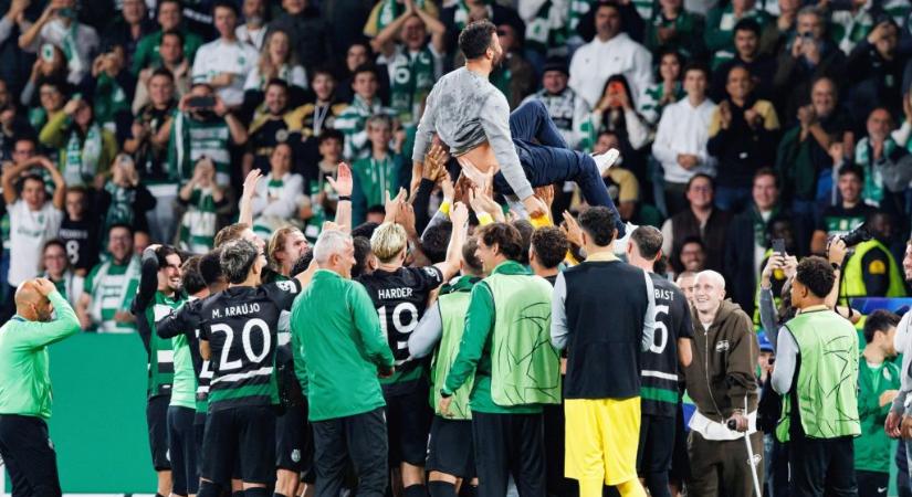 „Nem tudtam volna elképzelni szebb búcsút” – a Cityt kiütő Sporting-edző különleges módszerrel kezd majd a Unitednél