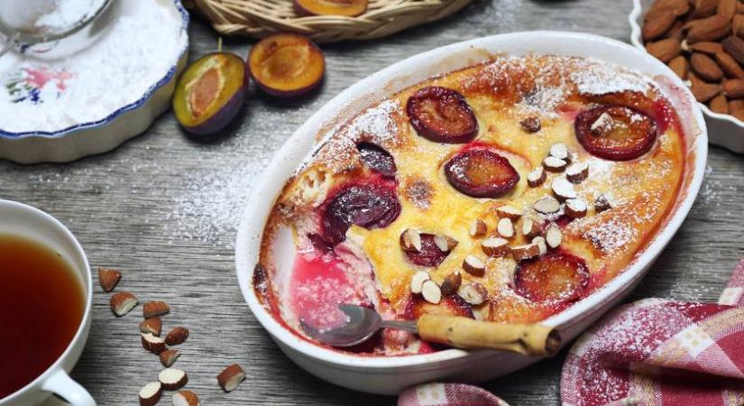 Tejes pite Franciaországból: isteni finom clafoutis szilvával