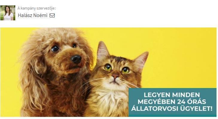 Online petíció az állatorvosi ügyeletért