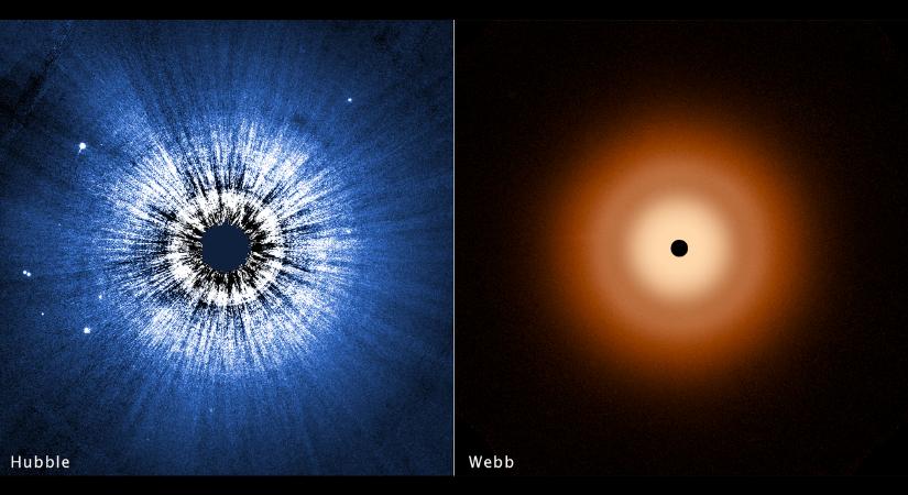 A James Webb- és a Hubble-űrtávcső meglepő tényeket fedett fel a Vega körüli törmelékkorongról