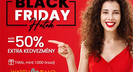 Black Friday hetek a WatchMyBand.hu-nál: ezen a héten 50% kedvezmény a szilikon szíjjakra!