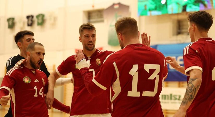 Kecskemétiekkel nyert a magyar futsal-válogatott