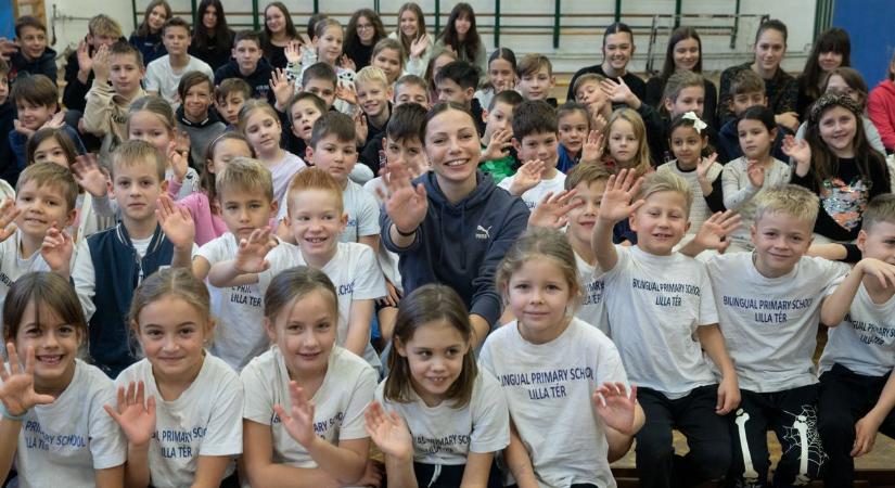 A jövő olimpikonjaival foglalkozott Kozák Luca? – fotókkal, videóval!