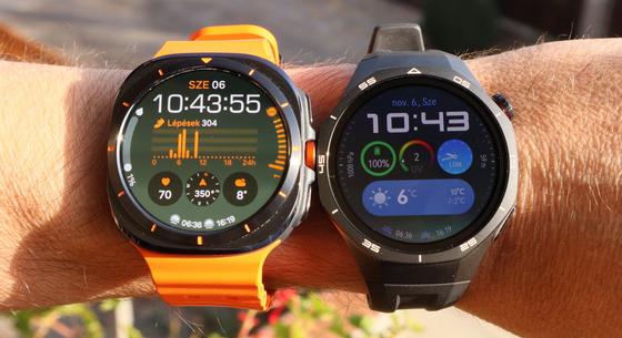 Okosórák csúcstalálkozója: teszten a Samsung Galaxy Watch Ultra és a Huawei Watch GT 5 Pro