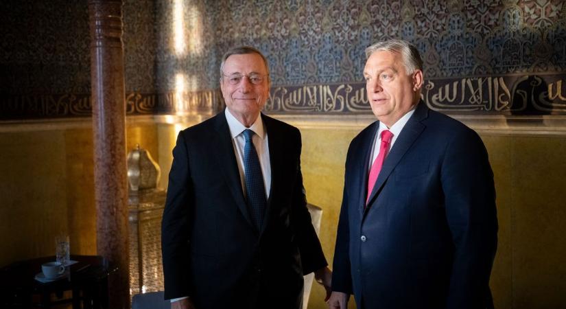 Orbán Viktor és Mario Draghi az EU versenyképességi problémáiról tárgyaltak