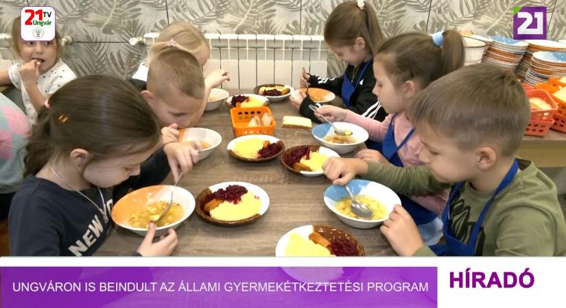 Ungváron is beindult az állami gyermekétkeztetési program (videó)