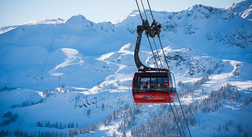 Lebegés a hegycsúcsok között a Peak 2 Peak Gondolával