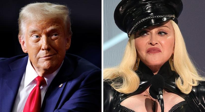 „Fuck Trump” feliratú tortát majszolt Madonna