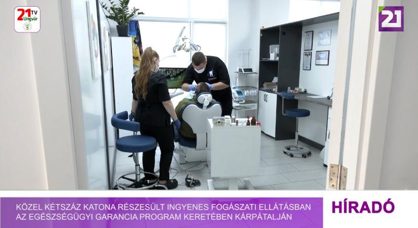 Közel kétszáz katona részesült ingyenes fogászati ellátásban az egészségügyi garancia program keretében Kárpátalján (videó)