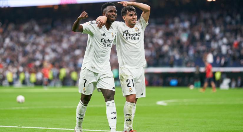 La Liga: Vinícius triplázott, a Real Madrid négy gólt vágott az Osasunának! – videóval