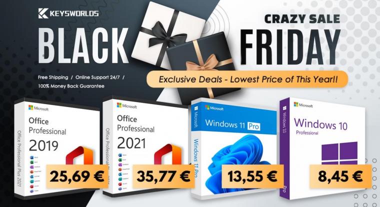 Brutális Black Friday akcióban zsákolhatod be a legjobb Windows és Office ajánlatokat