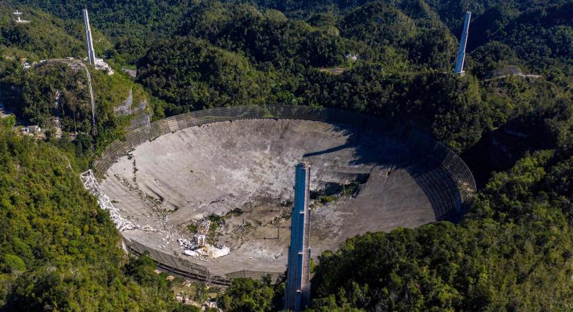 Kiderült, hogy mi okozta az Arecibo obszervatórium összeomlását