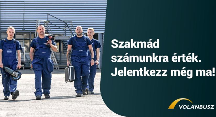 Műszaki állásajánlatok a Volánbusznál!