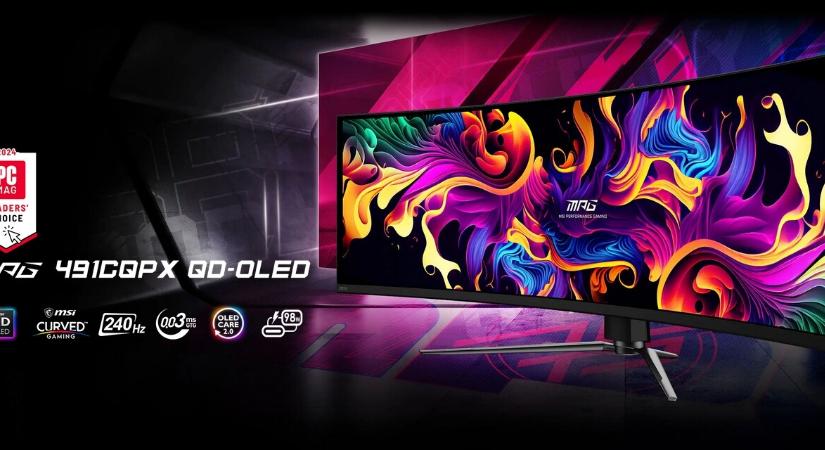 240 Hz-et tud az MSI legfrissebb, szuper-ultraszéles gaming monitora