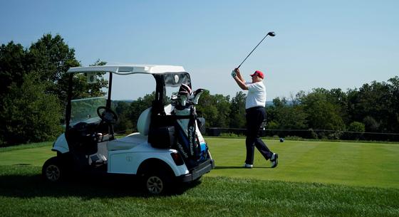 Golfozással készül a dél-koreai elnök a Trumppal való találkozóra