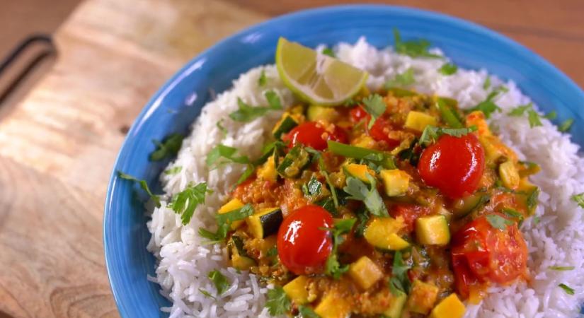 Lélekmelengető zöldséges curry