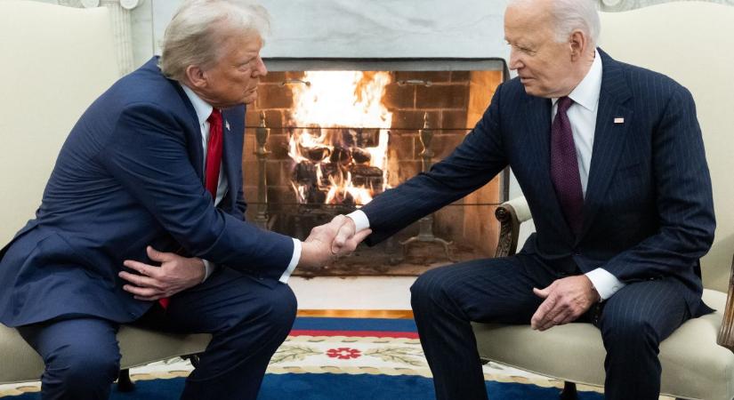 Megkezdődött a Trump-Biden találkozó a Fehér Házban VIDEÓ