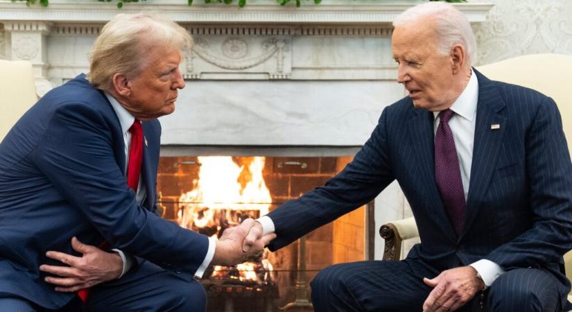 Biden a Fehér Házban fogadta Trumpot (Videó)