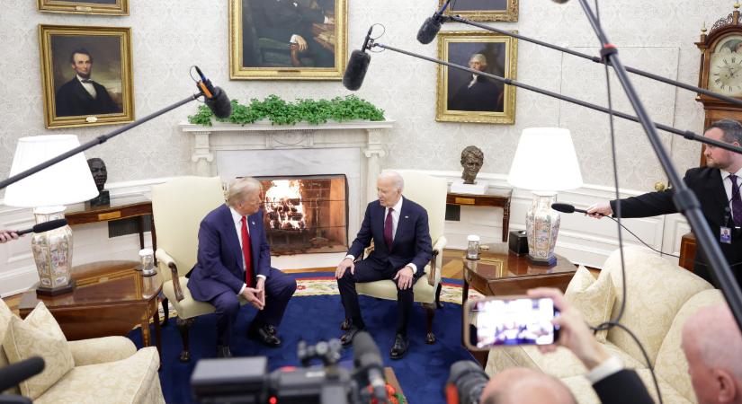 Találkozott és egyeztet Donald Trump és Joe Biden a Fehér Házban