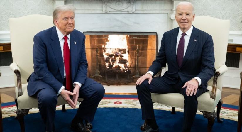 Micsoda fotó: így zárta le az amerikai kampányidőszakot Trump és Biden