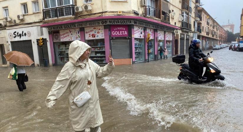 Őrület Andalúziában: több ezer ember menekül az esőzések miatt