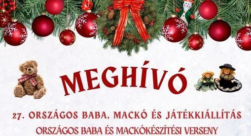 27. Országos baba, mackó és játékkiállítás