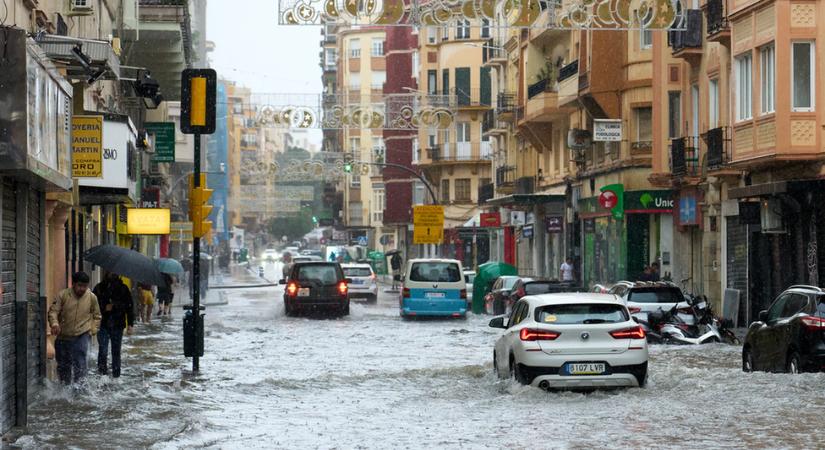 Spanyolországi áradások: újra tombol az árvíz, Malaga és Valencia már elesett