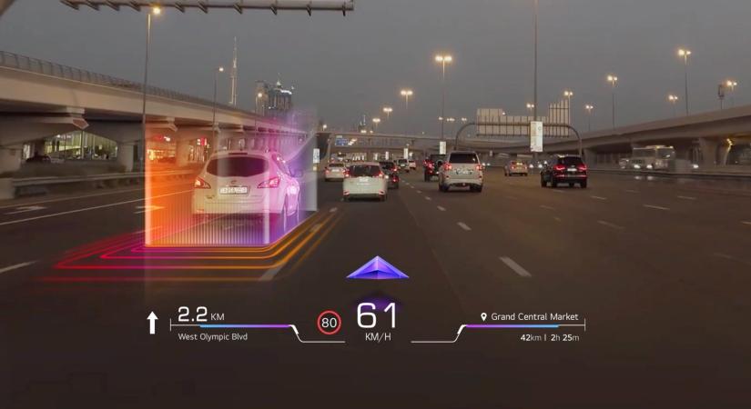 Kiterjesztett valósággal segíti az autósokat az LG