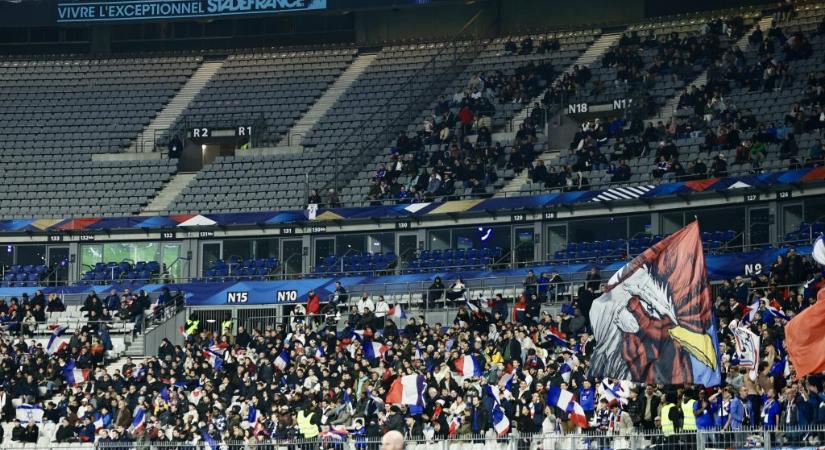 Ennyire kevesen még sose mentek ki a francia válogatott meccsére a Stade de France-ba