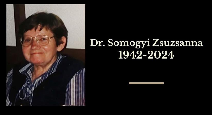 Elhunyt dr. Somogyi Zsuzsanna kecskeméti főorvosnő