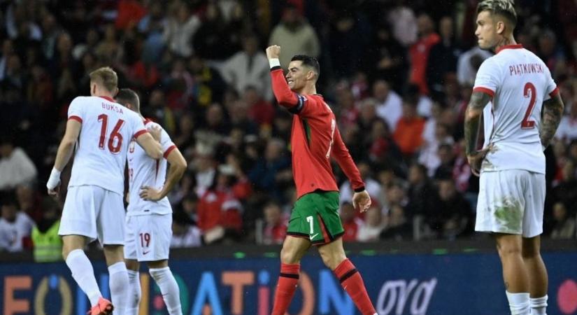 Ronaldo csodálatos gólt rúgott, Portugália és Lengyelország a lábai előtt