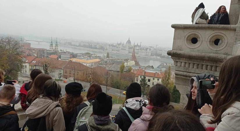 Budapestre látogattak a lelei diákok