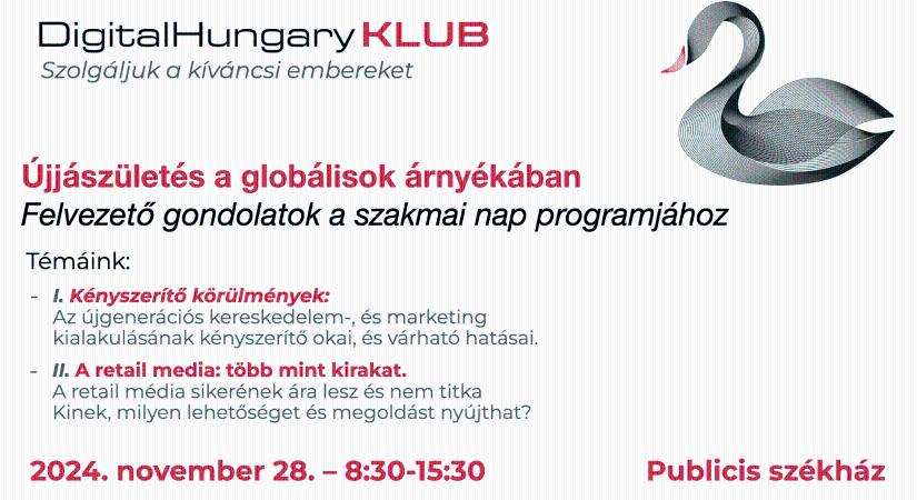 Újjászületés a globálisok árnyékában. Kényszerítő körülmények. Indul a DigitalHungary Klub. Vitaindító- gondolkodtató