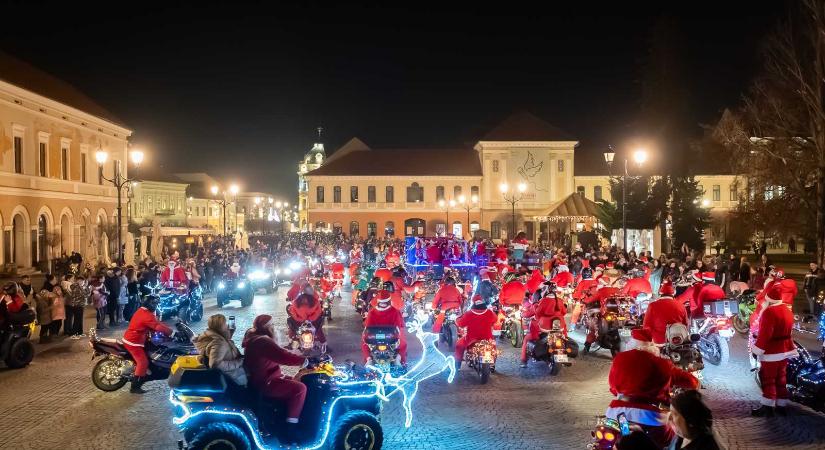 Motoros Mikulások Sepsiszentgyörgyön: több ezer gyereknek visznek ajándékot