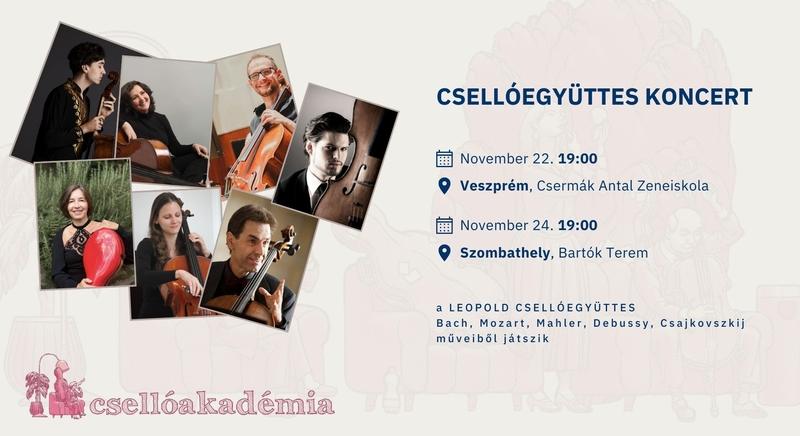 Szombathelyi zenész is fellép a csellóparádén - Csellóegyüttes koncert a Bartók Teremben (nov. 24.)