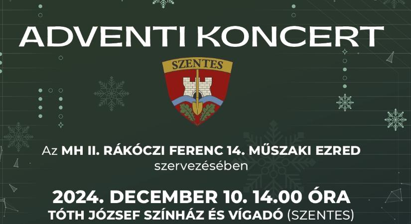 Szentesen ad adventi koncertet a vásárhelyi helyőrségi zenekar