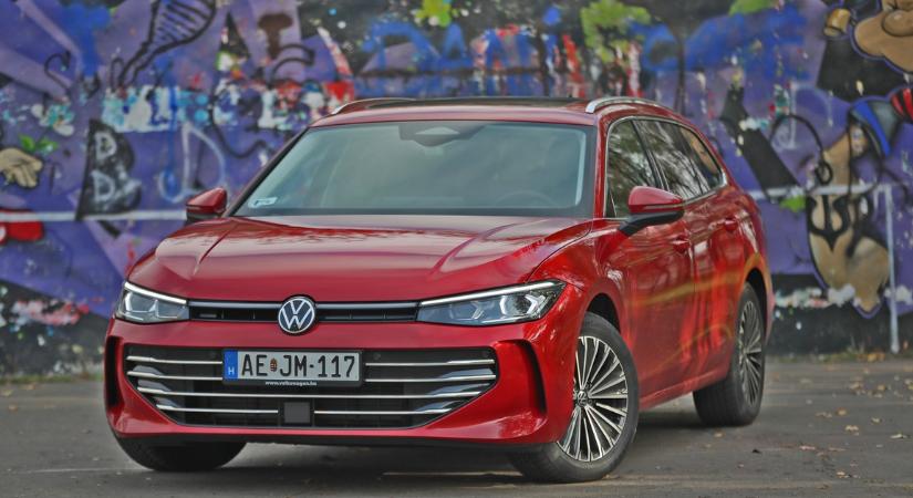 5 literrel eljár ez az ötméteres autó: mutatjuk, mit tud az új Volkswagen Passat – képgaléria