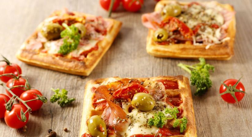 Imádni fogja az egész család: így készül a pizza gofri