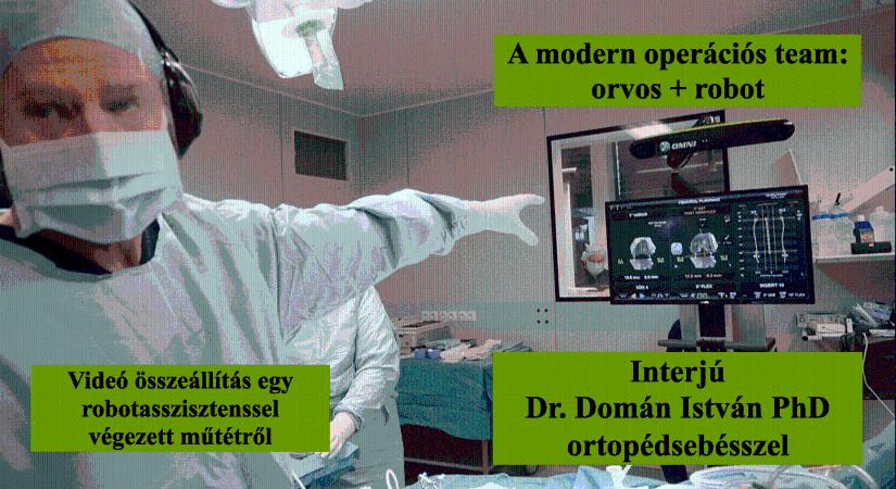 A modern operációs team: orvos  robot