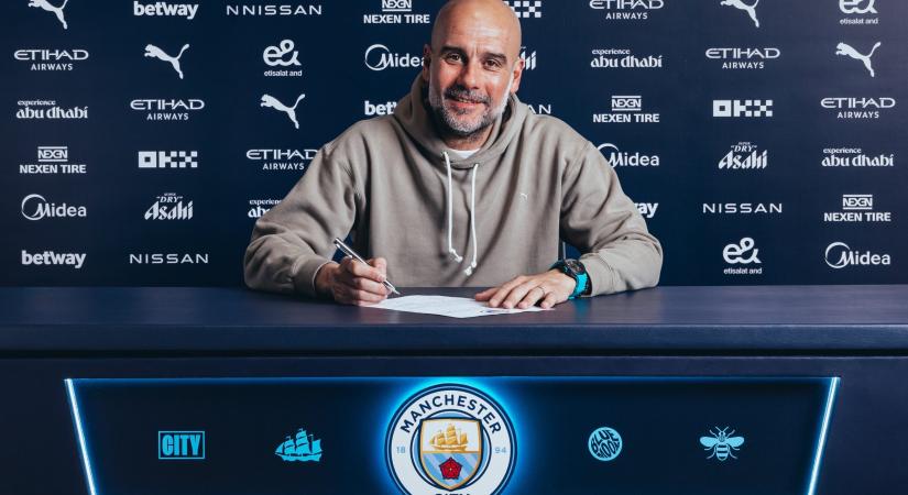 „Biztosíthatlak titeket, nem megyek sehová” – hivatalosan is hosszabbított Guardiola