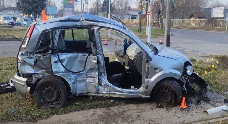 Felvette a busz fedélzeti kamerája a szegedi diszkóbalesetet