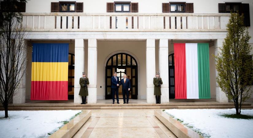 A magyar kormányfő fogadta Marcel Ciolacu miniszterelnököt