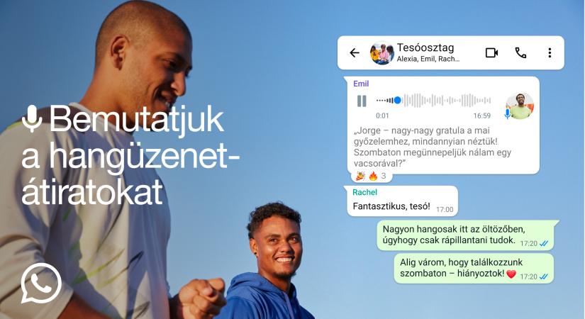 A WhatsApp mostantól képes a hangüzeneteket szöveggé alakítani
