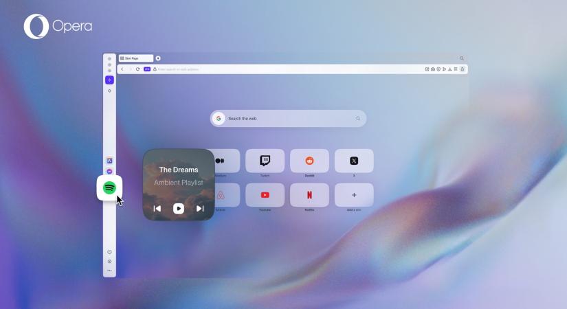 A Spotify lesz mostantól az Opera One alapértelmezett zenelejátszója