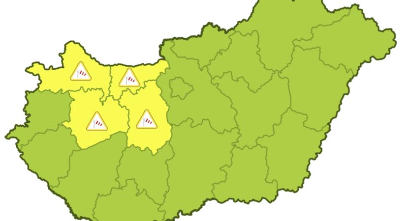 Az Észak-Dunántúlon viharos szélre figyelmeztetnek