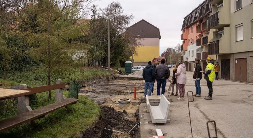 Megoldódik a tatai tömbök csapadékvíz elvezetése